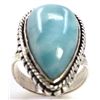 Image 1 : Sterling Silver .925 Turquoise color Agate Ring