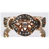 Image 1 : 14kt Rose Gold Diamond Semi Mount