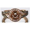 Image 1 : 14kt Rose Gold Diamond Semi Mount