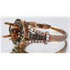 Image 2 : 14kt Rose Gold Diamond Semi Mount