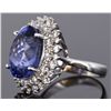 Image 2 : Nat. Tanzanite 12.00ct w/ Diamond Cocktail Ring