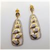 Image 1 : Sterling Silver .925 Vintage Gold Tone Earrings