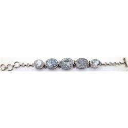 Sterling Silver .925 Vintage Quartz Bracelet