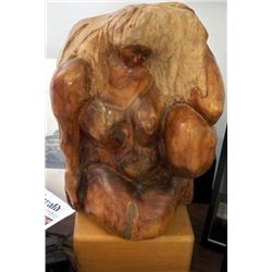 Betty Snyder Rees Original Wood Sculpture Female Nude