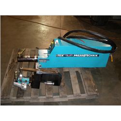 TOX PRESSOTECHNIK PNEUMATIC-HYDRAULIC INTENSIFIER W/WELDER, SWAGING