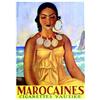 Image 1 : Marocaines Cigarettes Vautier  MARTIN RENE       Carton publicitaire / Advertising cardboard    B...