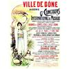 Image 1 : La ville de Bône - Algerie.  LERIS F. Gd concours international de musique - reception des socie...