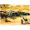 Image 1 : Chameaux dans le desert  MARTIN RENE Oasis. Orbispictus.      Aff. E.    B.E.  B +  Restau...