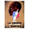 Image 1 : Avec la Legion ou contre l'Empire         Maquette a la gouache  /  Model gouach    B.E.  B + 500...