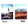 Image 1 : Lot de 5 Affiches de Regionalisme   Versailles - Le parc en automne / Paris Saint-Germain / Le pr...