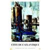 Image 1 : Côte de l'Atlantique  LARRIEU      S.N.C.F.       1968 Aff. N.E.    B.E.  B +  Traces de scotch /...