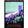 Image 1 : Chinon     1926  LAVALLEY GERMAINE Ruines du chateau     Daude Freres   Paris    1927 Aff. N.E....