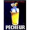 Image 1 : Pecheur  ROLAND ANDRE La plus haute qualite … biere d'Alsace…      Maquette a la gouache signee /...