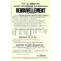 Lot de 11 textes sur la ville de Gennevilliers.   Les procedures de renouvellement des cartes ind...