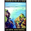 Image 1 : La Côte Bretonne PERRONNET M. Chemins de Fer de l'Etat. La baie de St Brieux. Lucien Serre & Cie...