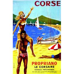 Le corsaire.     1969  LECUREUX  G. Propriano le corsaire. Voyages precontinent.     Imp. A. K....