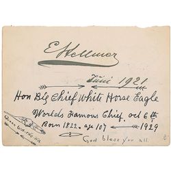 Big Chief White Horse Eagle and Queen Wa-The-Na