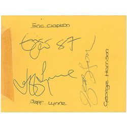 Harrison, Clapton, Lynne, and John