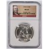 Image 1 : 1954 D Franklin Half Dollar NGC MS64