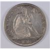 Image 1 : 1873-CC SEATED HALF DOLLAR NO ARROWS AU