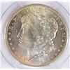 Image 2 : 1884-O MORGAN DOLLAR PCGS MS63 RAINBOW COLORS OBVERSE, WHITE REVERSE