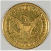 Image 2 : 1858-D $5 GOLD LIBERTY AU 58