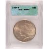 Image 1 : 1924-S PEACE DOLLAR ICG MS64 ORIGINAL, NEVER DIPPED
