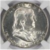 Image 2 : 1955 Franklin Half Dollar NGC MS64