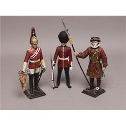 Group of Three Painted Plastic British Figures
