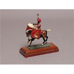 Painted Metal Figure Blackamoor Drummer