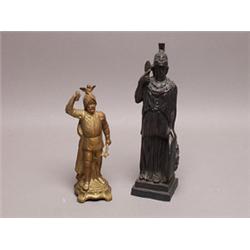 Two Antique Cast Metal Figures