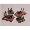 Set of Four Painted Lead Figural Groups 