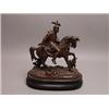 Patinated Metal Figural Sculpture of Vercicetorix