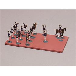 16 Piece Miniature Painetd Lead Band Flats