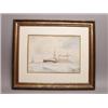 Fine English Watercolor - MAN O WAR