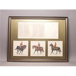 Framed R.C.M.P. Commemerative Prints