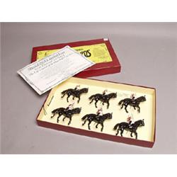 Cased Set of 6 Britains Lifeguards, 5449 of 7000