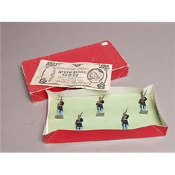 Cased Set of Five Painted Soldiers 1860 Union Infantry