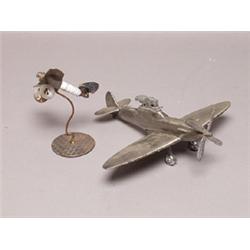 Model Metal Pitfire MK9 Lighter & Spark Plug Plane
