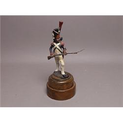 Very Fine Painted Metal Figure of a French Soldier