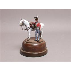 English Painted Metal Calvaryman Dismounted