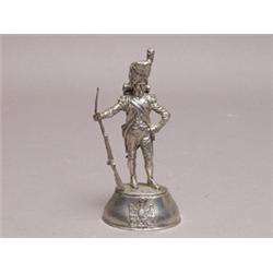 Chris Stadden Signed & Hallmarked Figure, Napoleonic Figure