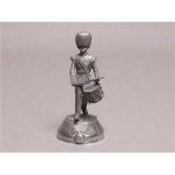 Chris Stadden Signed & Hallmarked Figure, Grenadier Drummer