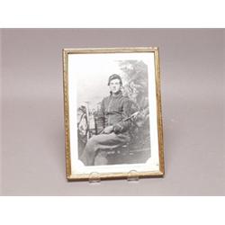 7th Indiana Calvary Civil War Photot With Letter