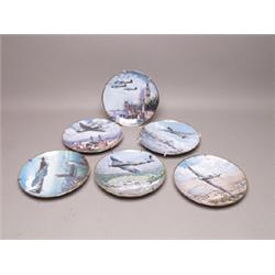 Six Franklin Mint Porcelain Plates 