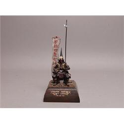 Painted Metal Figure 16th Century Samurai
