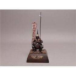 Painted Metal Figure 16th Century Samurai