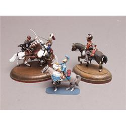 Three Painted Plastic Calvary Groups