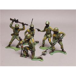 Five Tim Mee Toys Black G.I.'s