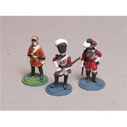 Three British Series 77 Painted Metal Figures